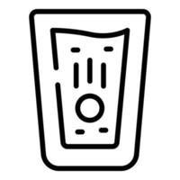 Panic attack glass icon outline vector. Mental fear vector