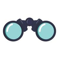 Binoculars icon, cartoon style vector