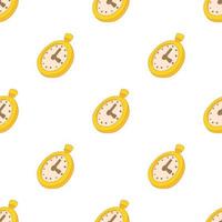 Stopwatch pattern seamless vector