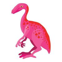 icono de dinosaurio joven, estilo de dibujos animados vector