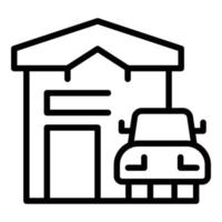 Collateral house car icon outline vector. Payment loan vector