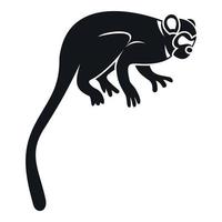 Marmoset monkey icon, simple style vector