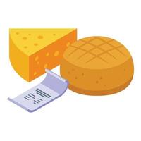 Food control icon isometric vector. Regulation product vector