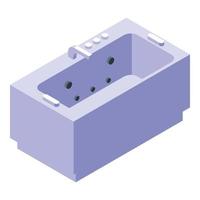 Hydro massage therapy icon isometric vector. Spa health vector