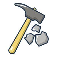 Pick tool icon, cartoon style vector