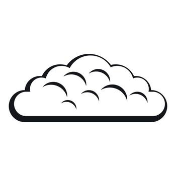 Spring cloud icon, simple style vector