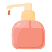 Liquid soap icon, cartoon style vector