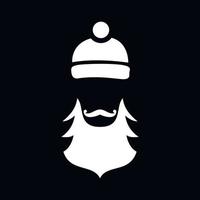 Santa claus icon, simple style vector