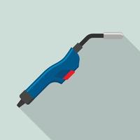 Welder tool for work icon, flat style vector