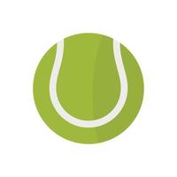 icono de pelota de tenis, estilo plano vector