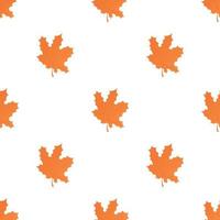 Maple leaf pattern seamless vector