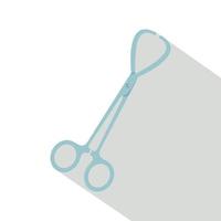 Operating scissors icon, flat style vector