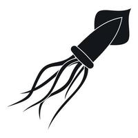 Squid icon, simple style vector