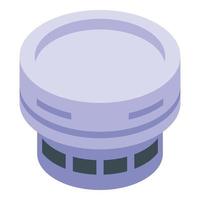 Smoke detector security icon isometric vector. Fire alarm vector
