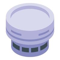 Smoke detector security icon isometric vector. Fire alarm vector