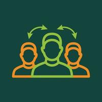 Interpretation icon, outline style vector