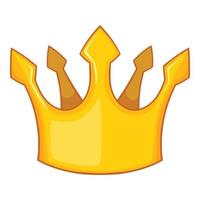 Knight crown icon, cartoon style vector