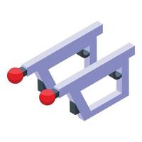 Vr handles icon isometric vector. Virtual ai vector