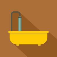 Bathroom icon, flat style vector