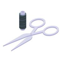 Camp scissors icon isometric vector. Camping kit vector