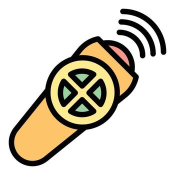 vector de contorno de color de icono de control remoto moderno