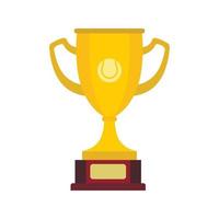 Gold cup icon, flat style vector