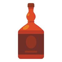 Cognac icon, cartoon style vector