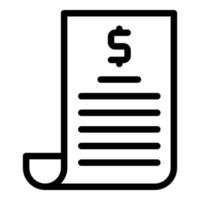 Money loan icon outline vector. Terms tax vector