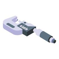 Machinist micrometer icon isometric vector. Laboratory measurement vector