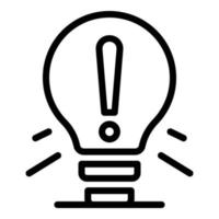 False idea thinking icon outline vector. Critical think vector