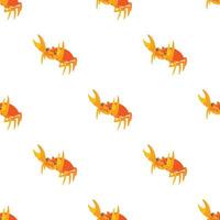 Crab pattern seamless vector