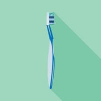 icono de cepillo de dientes suave, tipo plano vector