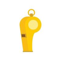 Whistle of refere icon, flat style vector