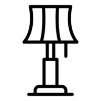 House lamp icon outline vector. Home stand vector