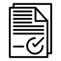 Order papers icon outline vector. User register vector