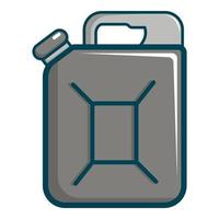 Jerrycan icon, cartoon style vector