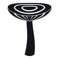 Mushroom russet icon, simple style vector