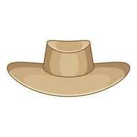 Akubra icon, cartoon style vector