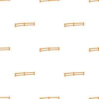 Wooden fence at ranch pattern seamless vector