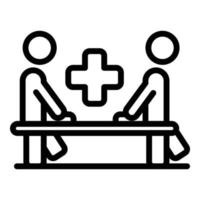 Sport doctor icon outline vector. Medical man vector