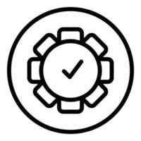 Benchmark testing icon outline vector. Business compare vector