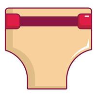 Pregnant underwear icon, cartoon style vector