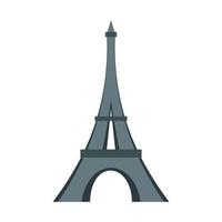 icono de la torre eiffel, estilo plano vector