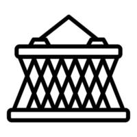 Insect net icon outline vector. Malaria control vector