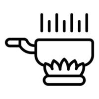 Boiled meat icon outline vector. Pork lamb vector