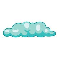 Freezing cloud icon, cartoon style vector