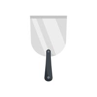 Putty knife spatula icon flat isolated vector