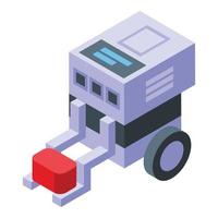 Robotics cart icon isometric vector. Tech smart vector