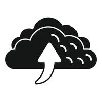 Cloud repost icon simple vector. Report chart vector