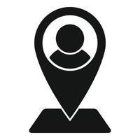 Support location icon simple vector. Office service vector